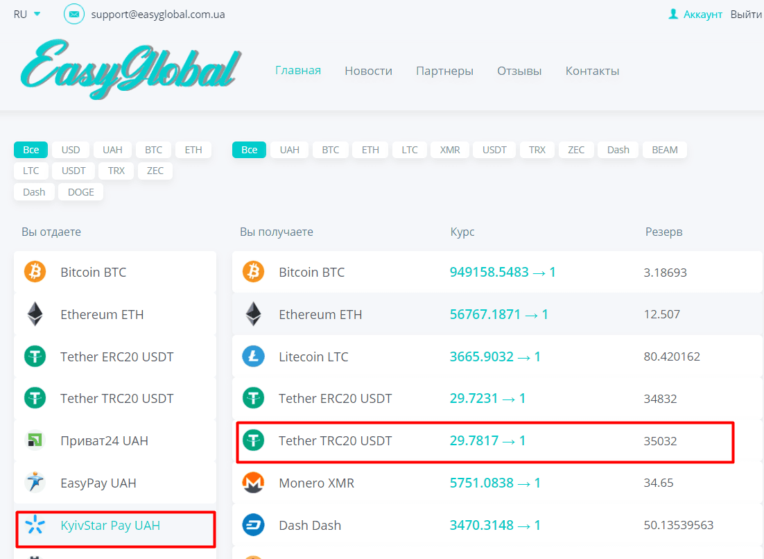 How to buy Tether TRC20 via Kyivstar Smart Money